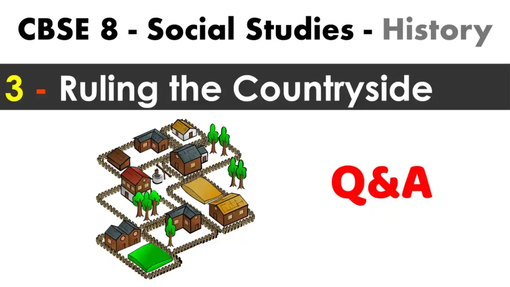 3 Ruling countryside QnA